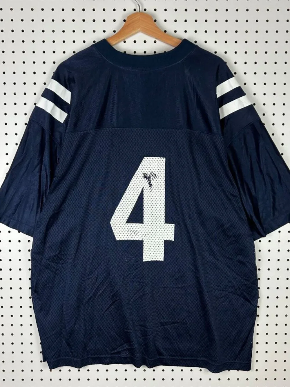 Ole Miss Football Jersey #4 adidas Size 2XL XXL Blue Jevan Sneed Mesh Rebels Y2K